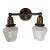 Antique Double Wall Sconce Completely Restored Original Patina For Sale
