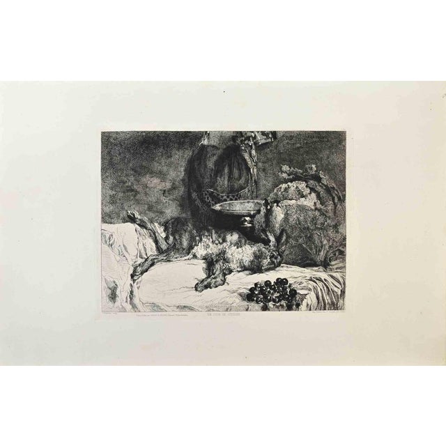 Un Coin de Cuisine is an artwork realized by Charles Meryon in the 1870s. Etching. Image size:24x31. Good conditions....