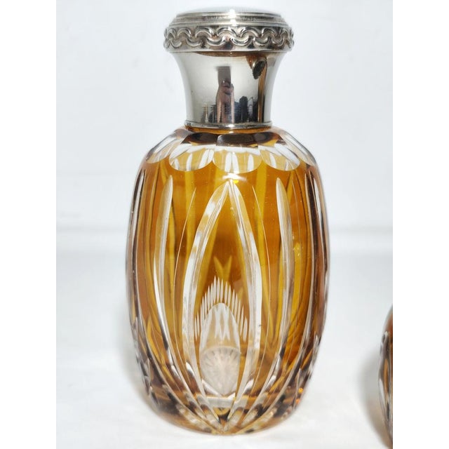 Bohemian Crystal Vanity Set, 1950s, Set of 3 For Sale - Image 4 of 11