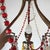 Antique Chandelier with Red Crystals For Sale - Image 3 of 15