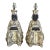 Pair of Mid-Century Modern Chinoiserie Chalkware Lamps. For Sale