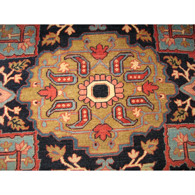 Antique Persian Serapi Carpet, 8'9" × 10'2" For Sale - Image 4 of 9