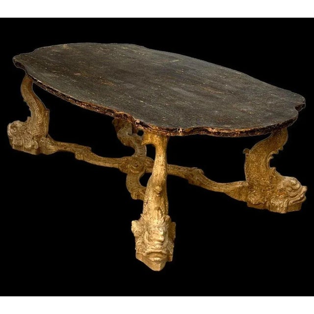 Large Italian Coffee Table, 19th Century For Sale - Image 9 of 11