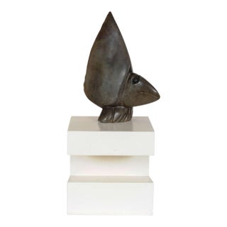 Stone Sculpture on Pedestal by David Bangura, 1990s For Sale