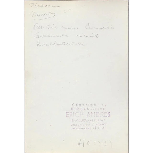 Silver Gelatine Print by Erich Andres, ca 1950. Andres was born 1905 in Germany and passed away 1992. He started his...