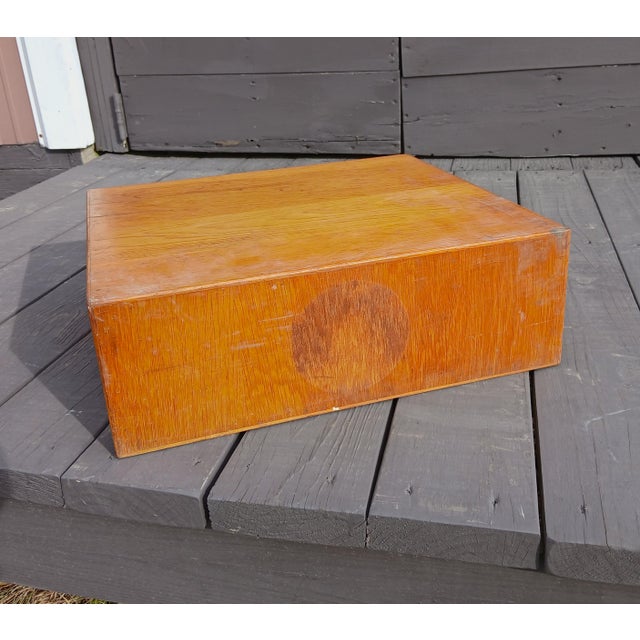 Antique Oak 3 Drawer Thread Spool Cabinet 1900s For Sale - Image 12 of 12