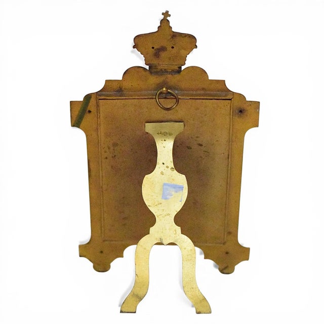 Traditional Gilded Bronze Frame for Miniature or Photograph with Napoleonic Motifs, Late 19th Century For Sale - Image 3 of 7