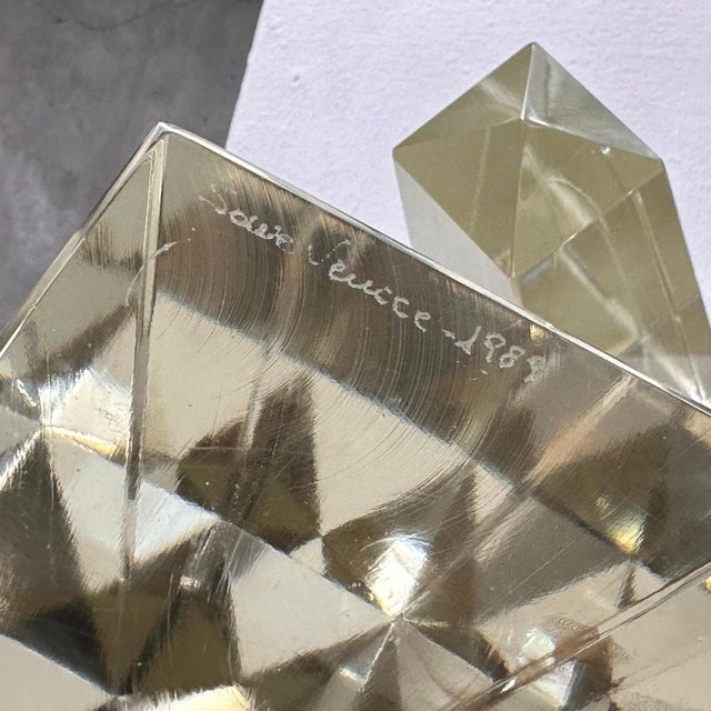 Decorative Obelisks in Pure Glass from Save Venice, Italy, 1989, Set of 2 For Sale - Image 17 of 18