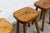 Brutalist Handcrafted Floral Stools, 1960s, Set of 4 For Sale - Image 6 of 18