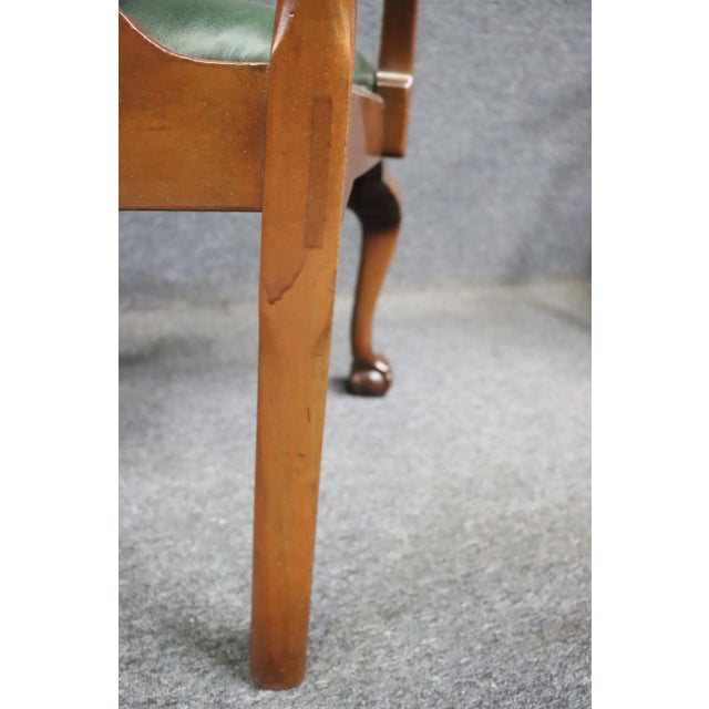 Kittinger Chippendale Style Claw & Ball Mahogany Armchairs *dining or corner chairs