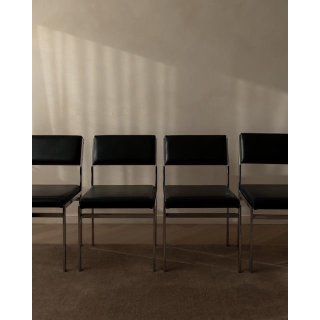 Textile Vintage SM07 Dining Chairs by Cees Braakman for Pastoe, 1960s, Set of 4 For Sale - Image 7 of 18