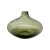 Mid-Century Modern blown glass vase in smoked grey. Bud vase has elegant teardrop form, reminiscent of a small genie...