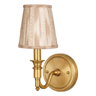 Brown Ikat Sconce Shade For Sale