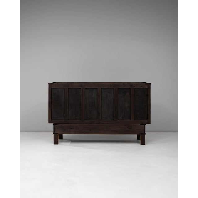 1970s French Gothic Revival Carved Oak Sideboard For Sale - Image 14 of 18