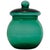 Empoli Vetro Verde Glass Apothecary Jar with Lid, Italy, 1960s For Sale - Image 10 of 10