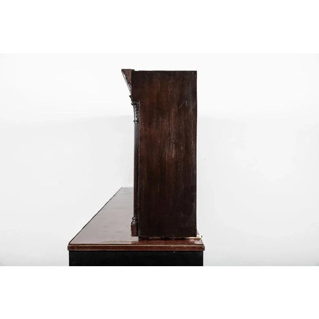 Wood Large English Glazed Apothecary Wall Cabinet in Mahogany, 1870 For Sale - Image 7 of 14