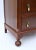 Burgundy William and Mary Style Mahogany Chest of Drawers With Brass Pulls, Usa For Sale - Image 8 of 12
