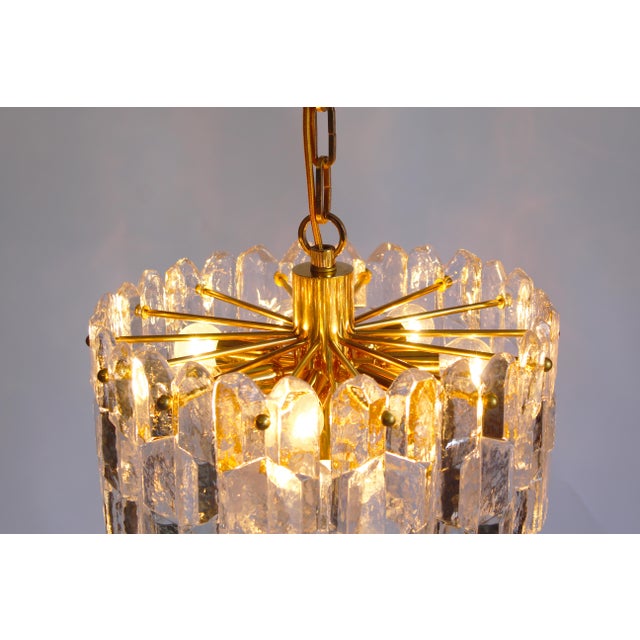 Murano Glass and Brass Palazzo Chandelier by Kalmar, Austria, 1970s For Sale - Image 9 of 13