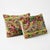 Mid-Century Modern Bohemian Velvet Lumbar Pillow Cover 16'' X 24'' - Set of Two For Sale - Image 3 of 4