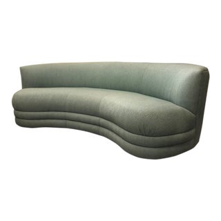 20th Century Vladimir Kagan Style Curved Sofa For Sale