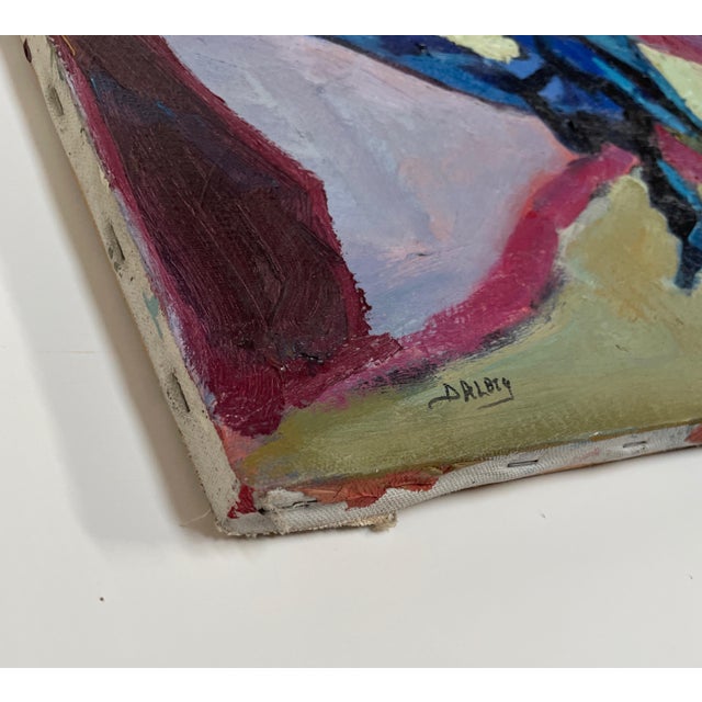 1976 Abstract Expressionist Color Study - Oil on Canvas by Hannah Dalbey #2 For Sale In Monterey, CA - Image 6 of 7