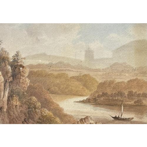 Framed Marine Watercolour. Circa 1835 F.Rawlins Signed and dated Sizes :- 41 x 31 cms Chip on Gilt Frame