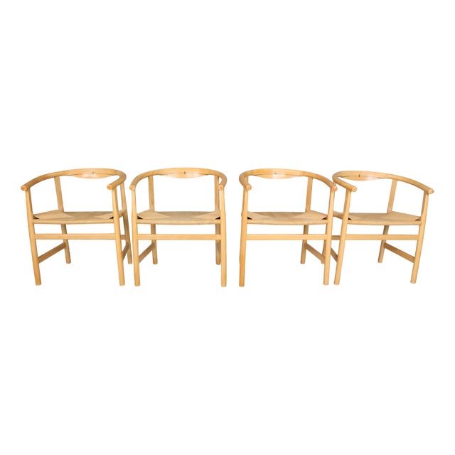Vintage PP201 First Chairs by Hans J Wegner for PP Furniture, Denmark, 1980s, Set of 4 For Sale