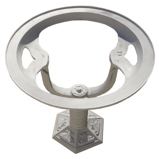 Fun & funky industrial cast iron salvage piece that can easily be repurposed for an one-of-a-kind table (interior or...