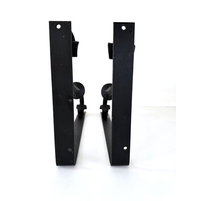 Large Antique Cast Iron Scroll Shelf Brackets For Sale - Image 4 of 13