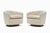 Here is a pair of lovely swivel chairs attributed to Milo Baughman, circa 1970s. These cozy barrel back chairs feature...