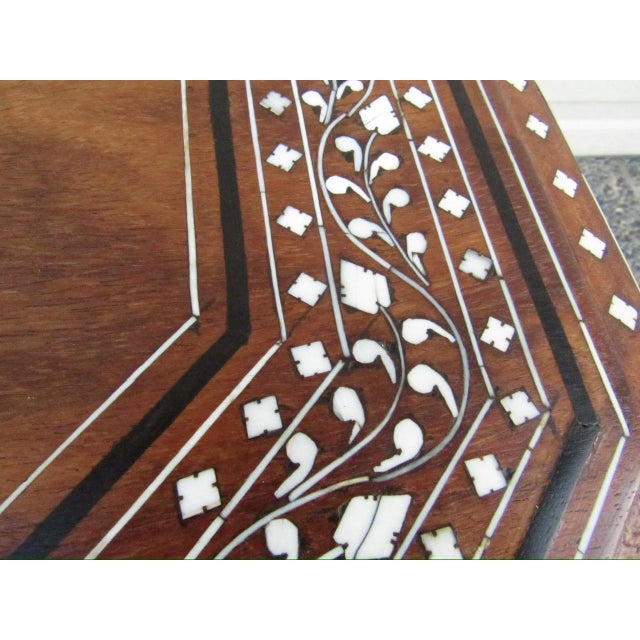 Antique Octagonal Anglo Indian Inlaid Table For Sale In San Francisco - Image 6 of 15