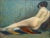 Elongated Female Nude, Early 20th Century, Oil Painting on Canvas For Sale - Image 11 of 11