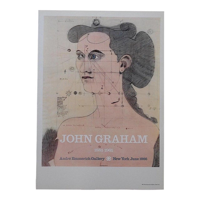 Vintage John Graham Poster Lithograph For Sale