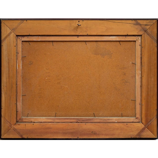 Valentino White, Landscape Composition, 20th century, Oil Painting on Cardboard For Sale - Image 3 of 4