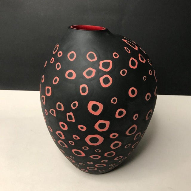 Vintage Loops Vase by Harry and Camilla Paul for Salviati, Venice For Sale - Image 9 of 9