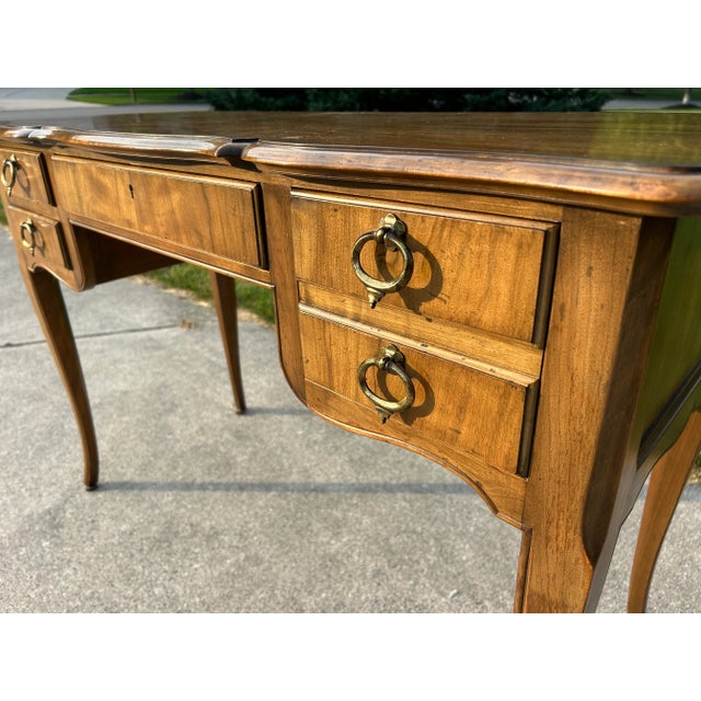 Baker Furniture Company Vintage Mid-Century French Louis XV Directoire Writing Desk by Baker Furniture For Sale - Image 4 of 10