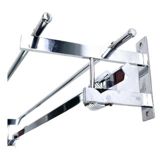 Art Deco Chrome Coat Rack, 1940s For Sale
