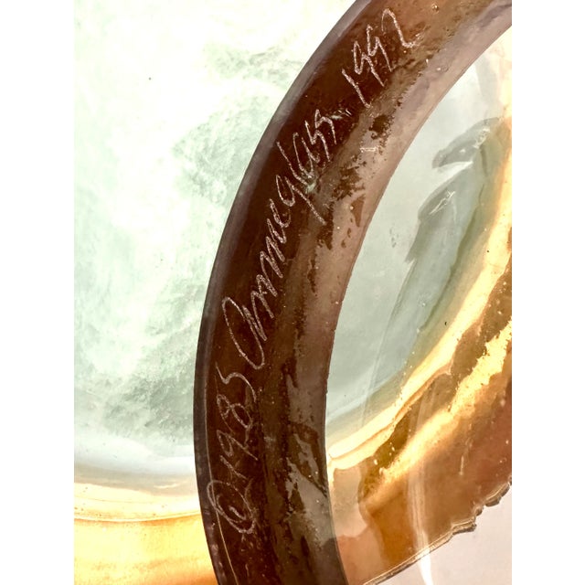 Annieglass, 6 Appetizer or Dessert Plates 7" in Diameter For Sale - Image 4 of 6