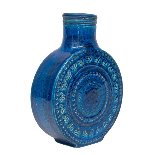 Ceramic Rimini Blu Lollipop Vase by Aldo Londi for Bitossi, Italy, 1960s For Sale - Image 7 of 11