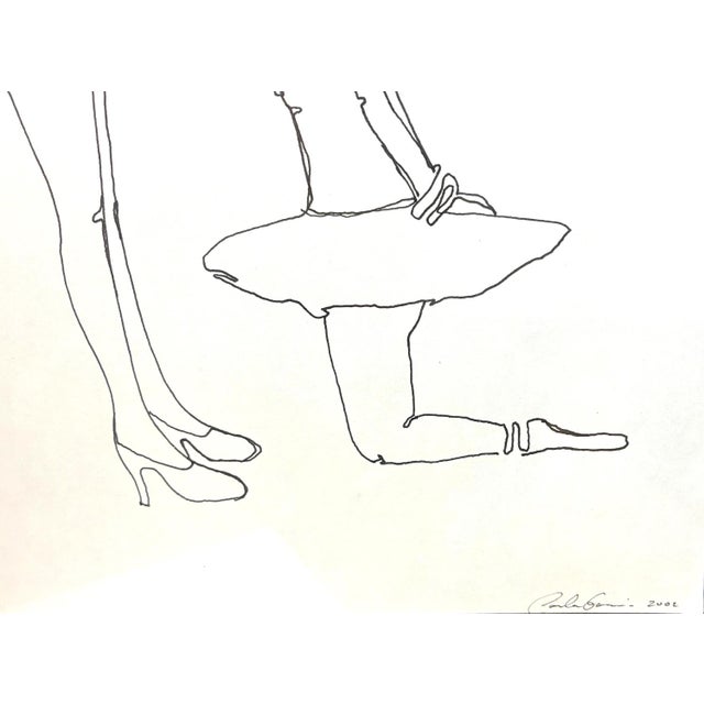 2000 - 2009 Carla Gannis, “Swallowing the Hand That Feeds You”, 2002 — Original Ink Drawing, Framed For Sale - Image 5 of 7