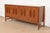 Mid-Century Modern Kipp Stewart for Calvin Furniture Mid-Century Modern Walnut and Rosewood Sideboard Credenza, Newly Refinished For Sale - Image 3 of 12