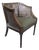 Mid Century Hickory Furniture Mahogany and Caned Club Chair For Sale