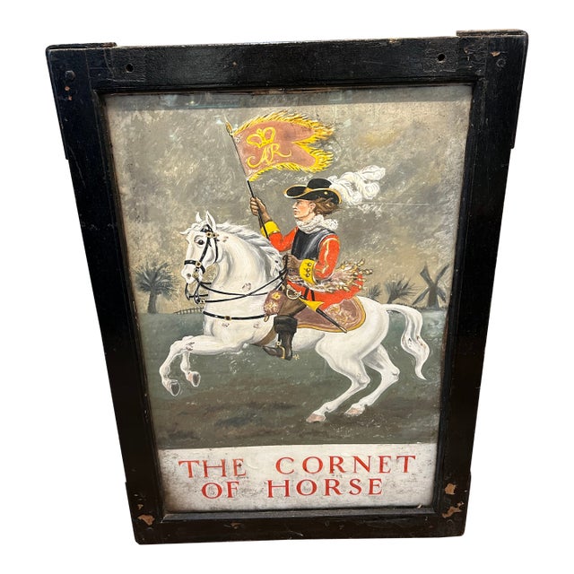Antique British London Pub Two Sided Sign For Sale