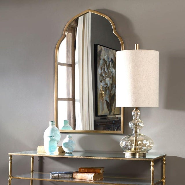 Golden Arch Mirror For Sale - Image 4 of 5