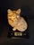 Antique Cast Iron Seated Cat Doorstop Vintage Orange Painted Feline Figure 4lb For Sale - Image 18 of 18