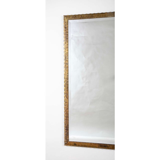 1920s French Art Deco Bronze Wall Mirror in the Style of Edgar Brandt, 1920's For Sale - Image 5 of 14