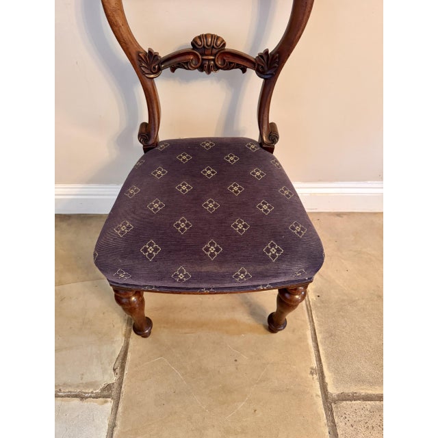 Antique Victorian Balloon Back Dining Chairs, 1860, Set of 4 For Sale - Image 6 of 11