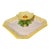 Vintage "Cali "Ceramic Lotus Flower Lily Pod 3DFrog Chip & Dip Platter For Sale
