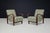 Pair of Sculptural Art Deco Bentwood Lounge Chairs by Koželka & Kropáček, Czech Republic An elegant and highly decorative...