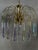 Very beautiful vintage teardrop chandelier. Design: Massive. Murano tiles in excellent condition. 1970s. The mother-of-...